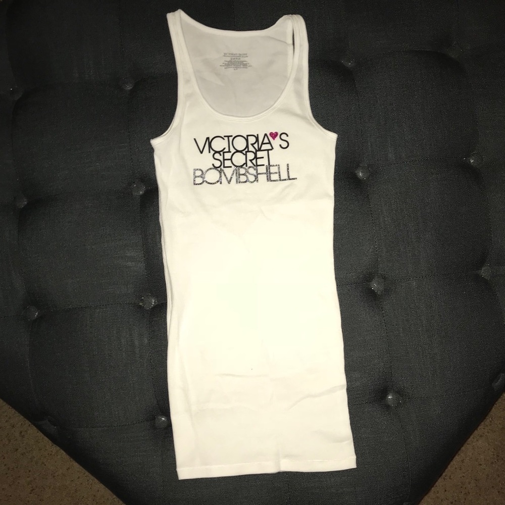 Victoria’ Secret Pink White Bombshell Tank Top